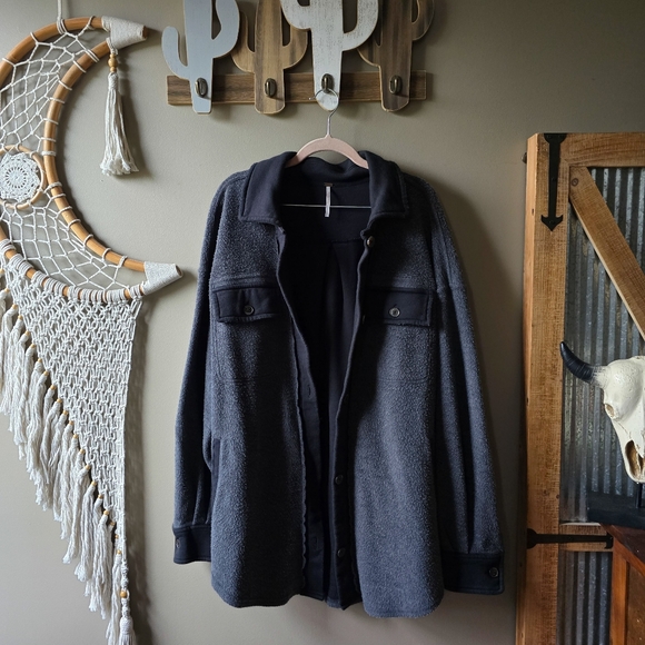 Free People Ruby Oversized Jacket Incense Nwot - Picture 4 of 9